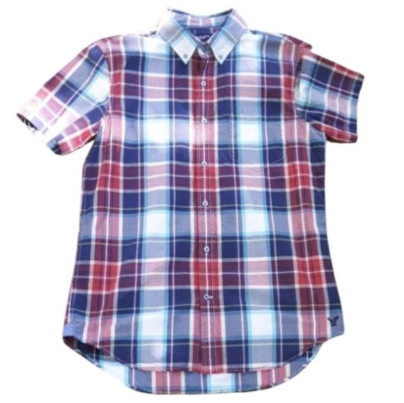 Size M American Eagle button-up plaid shirt - Picture 10 of 10